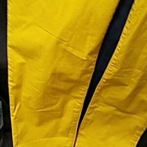Boden Yellow and Black Straight Leg Pants